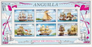 Anguilla 1975 Sc#264a Bicentenary of Batle of Anguilla Souvenir Sheet MNH