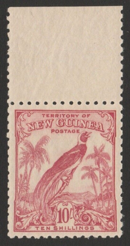NEW GUINEA 1932 Undated Bird 10/- pink. MNH **.