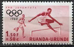 Ruanda Urundi 1960; Sc. # B27; MLH Single Stamp