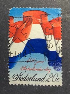 Netherlands 1972 Scott 497 used - 20c,  400th Anniv. of the Dutch National Flag