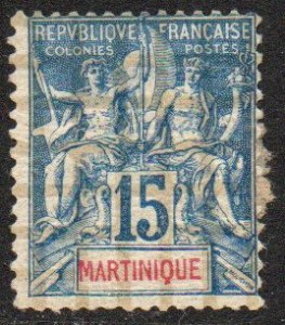 Martinique Sc #40 Mint Hinged