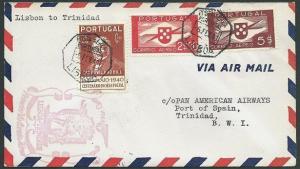 PORTUGAL 1941 first flight cover to Trinidad...............................39639