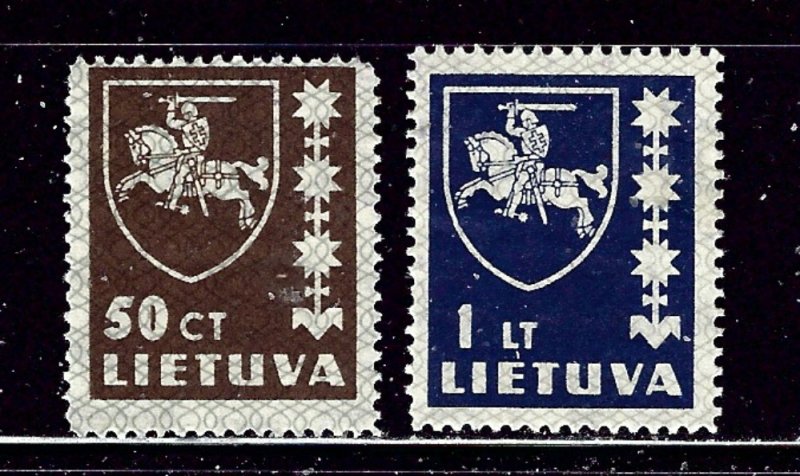 Lithuania 304-05 MH 1937 issues