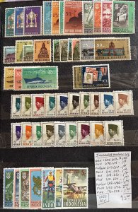 Indonesia MNH/MLH/MH Selection #604//723- SCV=$15.05