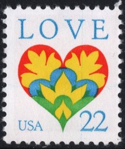 SC#2248 22¢ Love Single (1987) MNH