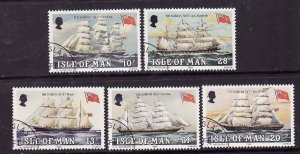 Isle of Man-Sc#254-8- id6-used set-Ships-1984-