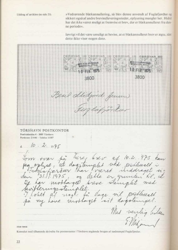 FAROES Poststempler Postmarks Catalogue Illustrated.60 Pages(GM 401