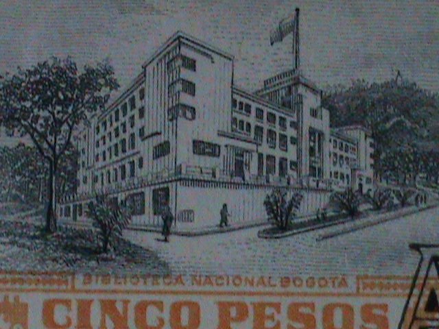 ​COLOMBIA-1951 SC#C216 NATIONAL LIBRARY MNH VERY FINE KEY STAMP-LAST ONE