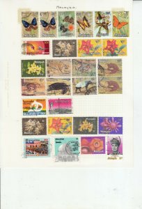 MALAYSIA / STATES  6 ALBUM PAGES OF MINT/USED VALUES/SETS