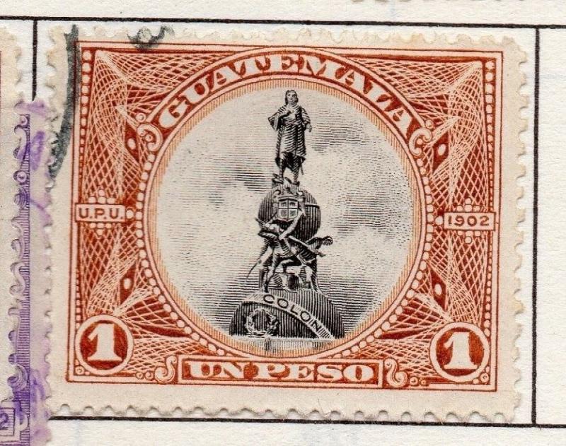 Guatemala 1902 Early Issue Fine Used 1P. 139647