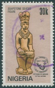 Nigeria 1982 SG444 30k Soapstone Seated Figure FU