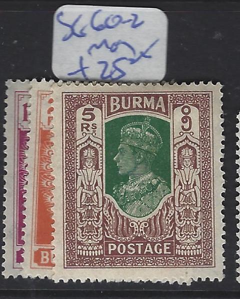 BURMA (P0410B) KGVI   SG  SG 60-62   MOG