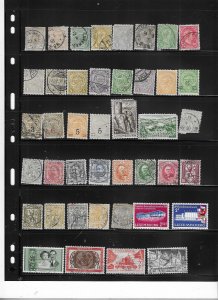 LUXEMBOURG COLLECTION ON STOCK SHEET MINT/USED