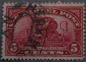United States #Q5 5 Cent Parcel Post Used Oval City Cancel