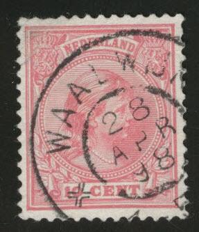 Netherlands Scott 43 used 1894 issue CV$1.60