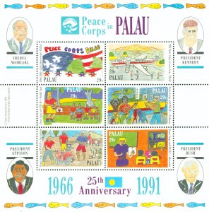 RMK13-0073 PALAU 297 MH SS PEACE CORP SCV $3.75 BIN $2.25 (2)