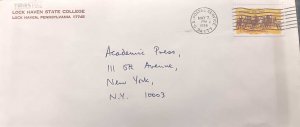 C) 1974, UNITED STATES, INTERNAL MAIL, FROM PENNSYLVANIA TO NEW YORK. XF