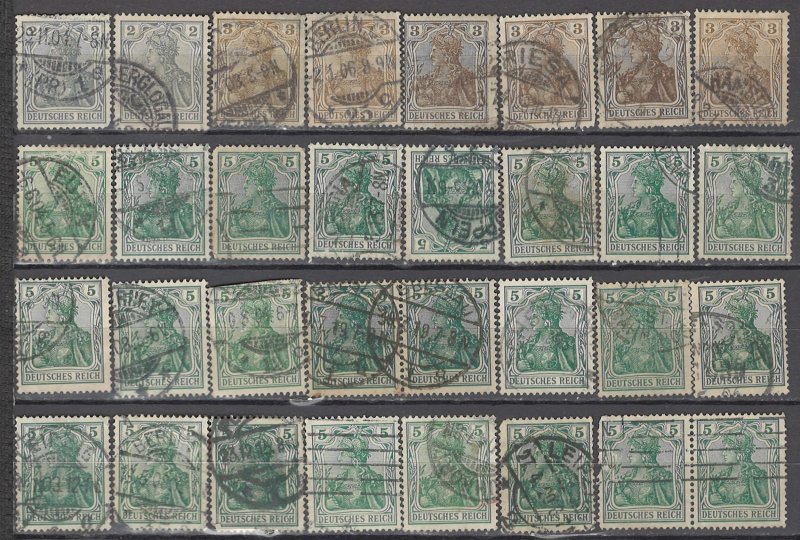 COLLECTION LOT OF #1185 GERMANY 32 GERMANIA STAMPS 1902+ CLEARANCE CV + $31