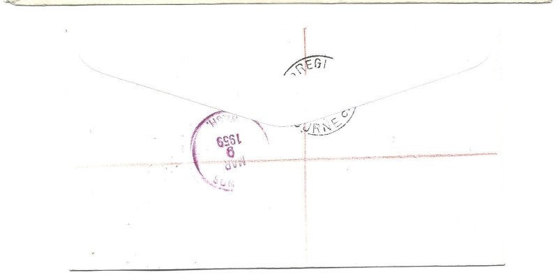 Australia Antarctic Territory cover 1959 - Opening of Wilkes Post Office cachet