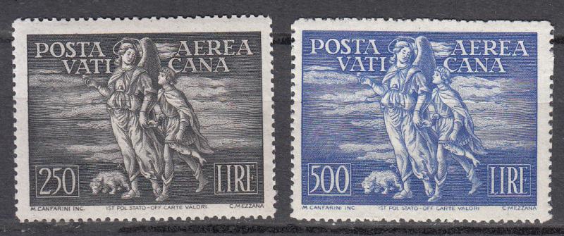 Vatican City - 1948 Archangel Sc# C16/C17 - MNH/MLH