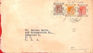 aa6823 - HONG KONG - POSTAL HISTORY -  COVER from STANLEY  to the USA 1953