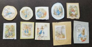 *FREE SHIP Japan Cartoon Peter Rabbit 2011 Animation (complete set 10v) USED #2