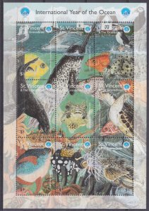 1998 St Vincent and Grenadines 4440-4448KL Sea fauna 8,00 €