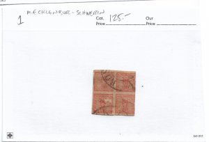 Germany: Mecklenbur - Schwerin SC # 1 used (57345)