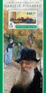 SOLOMON IS. - 2015 - Camille Pissarro - Perf Souv Sheet - Mint Never Hinged