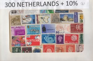 A Nice Selection Of 300 Mixed Condition Stamps From Netherlands.  #02 NETH300b