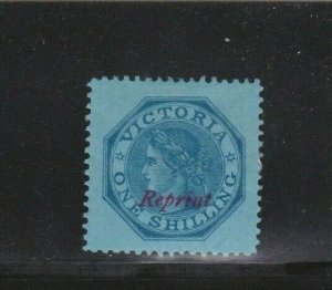 Australia Victoria  Sc# 80 Overprinted Reprint Mint Hinged Remnant See Scans