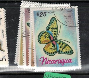 Nicaragua Butterfly SC 1567-73 VFU (8euu)