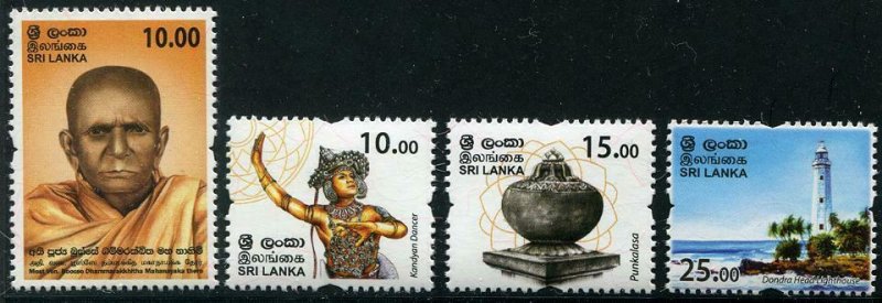 HERRICKSTAMP NEW ISSUES SRI LANKA Sc.# 2108-11 Lighthouse, Dancer, Etc.