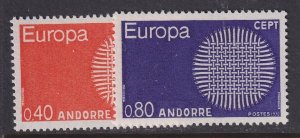 Andorra (French), Scott 196-197, MNH