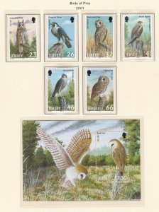 Jersey # 996-1002, 1003, Birds of Prey, Mint NH, 1/2 Cat.