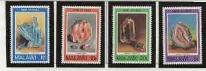 MALAWI Sc 370-73 NH issue of 1980 - MINERALS 