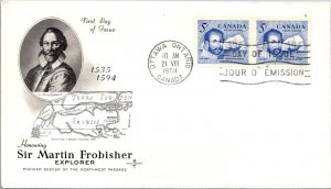 Canada 1963 FDC Sir Martin Forbisher - Ottawa, Ont - Pair - F76780