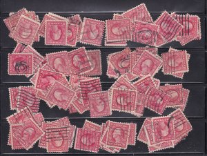 US Group of 100 Perf 12 2-cent Washingtons