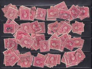 US Group of 100 Perf 12 2-cent Washingtons