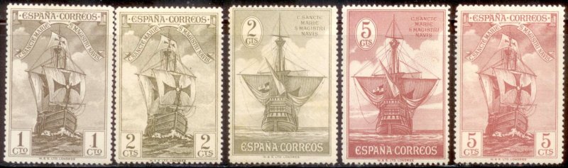 Spain 1930 SC# 418-22 Ships MLH-OG E33