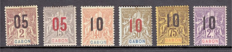 Gabon - Scott #72//83 - MH/MNH - Thin UR corner #74 - SCV $8.90