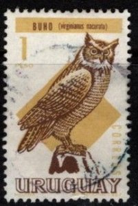 Uruguay - #751 Great Horned owl - Used