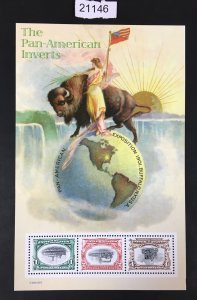 MOMEN: US STAMPS # 3505 PAN AMERICAN INVERTS MINT OG NH LOT #21146