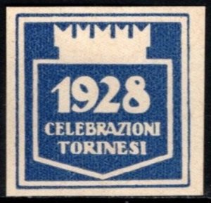 1928 Italy Poster Stamp Turin International Exposition Celebration (Golia Candy)