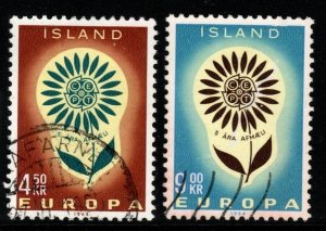 ICELAND SG416/7 1964 EUROPA FINE USED