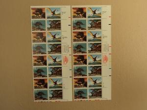 USPS Scott 2422-25 25c 1989 Prehistoric Animals Lot Of 2 ...