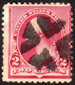 1890, US 2c, Washington, Used, Nice Fancy cancel, Sc 220