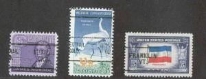 USA PRECANCEL COMMEMORATIVE (3) AAC5640