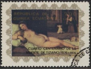 Equatorial Guinea (used cto) 7e “Venus of Urbino” by Titian (1976)