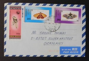 1960s Mongolia Airmail Cover Ulan Bator to Suderhastedt Germany DDR 2